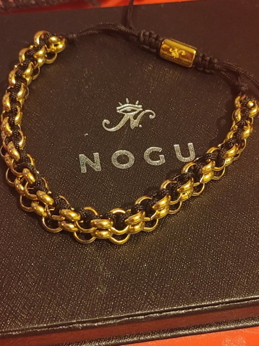 NOGU Lion Links | Mini Kismet Bracelet | Black x Gold